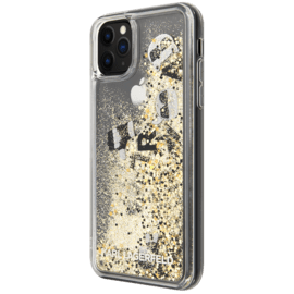 Karl Lagerfeld Bling Bling Glitter Floating Charms Case For Apple Iphone 11 Pro Max Gold Apple Iphone 11 Pro Max The Kase