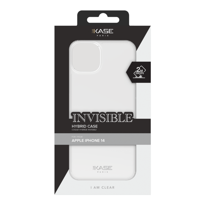 Coque hybride invisible pour Apple iPhone 13, Transparente - The Kase