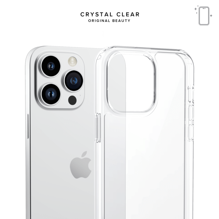 Coque hybride invisible pour Apple iPhone 13, Transparente - The Kase