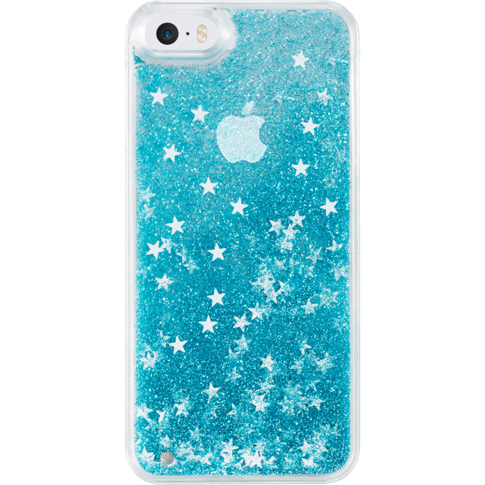 P Bling Bling Coque Pailletee pour Apple iPhone 5 5s 5C SE Bleu Neige Apple iPhone 5 5s SE The Kase