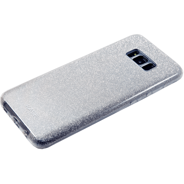 Coque slim pailletée étincelante pour Samsung Galaxy S8+, Argent