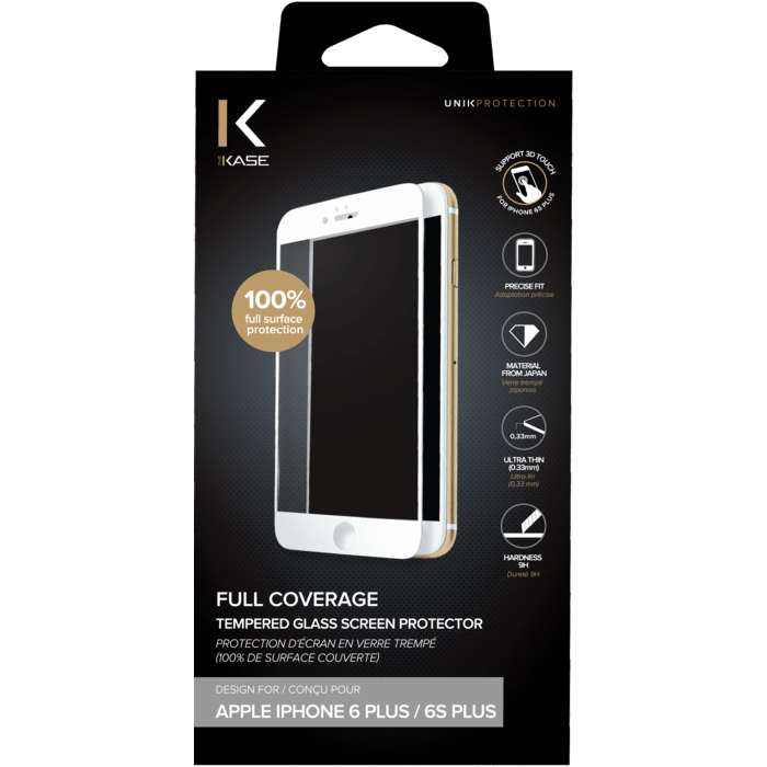 Protection d'écran antibactérienne en verre trempé ultra-résistant (100% de  surface couverte) pour Apple iPhone 14 Pro Max, Noir - The Kase