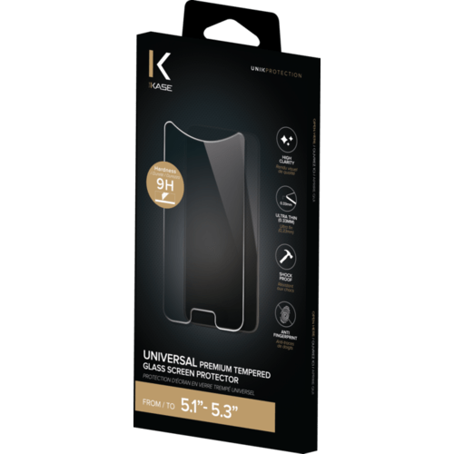 Protection d'écran premium en verre trempé universel pour tablette (9,5-10,5  pouces) - The Kase
