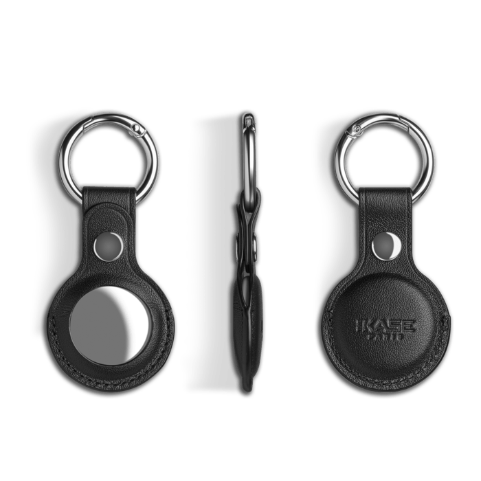 Etui de protection en cuir Noir pour Apple AirTag - Tracker & Porte-clés -  Macway