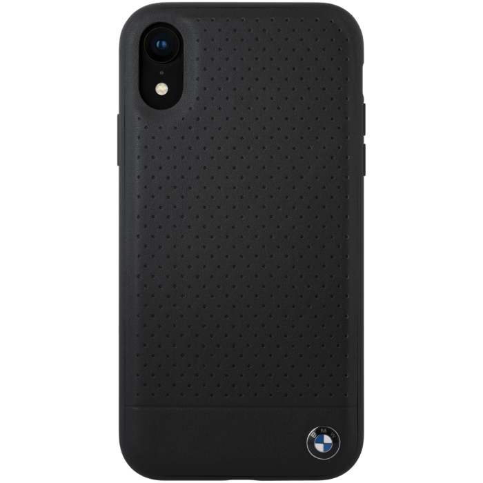 Bmw Perforated Genuine Leather Case For Apple Iphone Xr Black Apple Iphone Xr The Kase