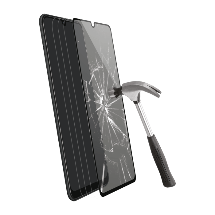 Protection d'écran en verre trempé (100% de surface couverte) pour Samsung  Galaxy A42 5G, Noir, Samsung Galaxy A42 5G
