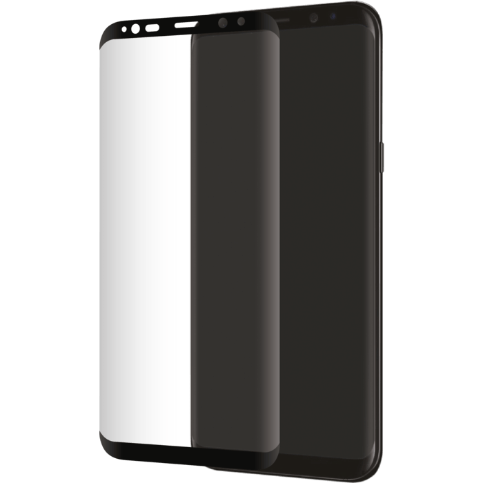 Protection d'écran en verre trempé Bord à Bord Incurvé avancé pour Samsung Galaxy S8+, Noir