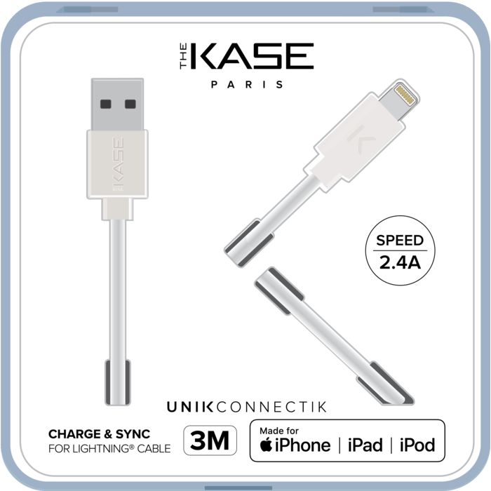 Câble USB‑A de mophie avec connecteur Lightning (3 m) - Apple (FR)